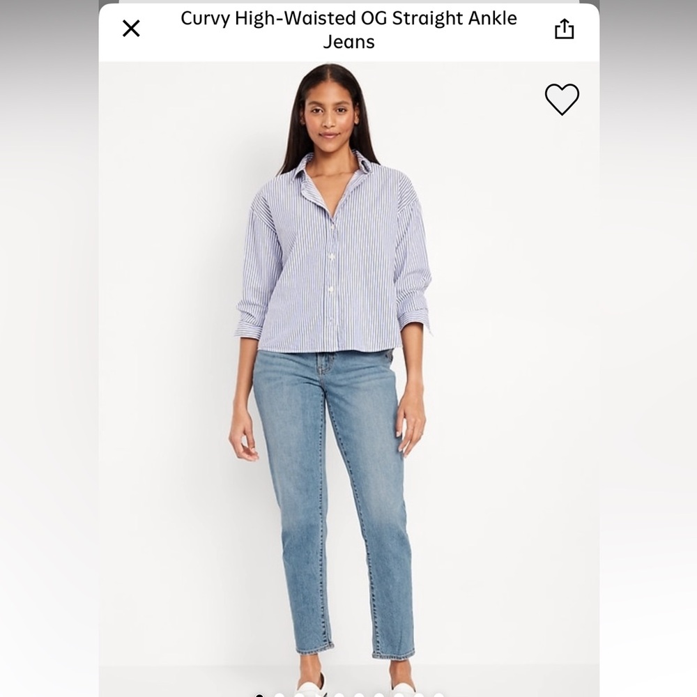 Old Navy Blue Straight Leg Jeans Classic Style